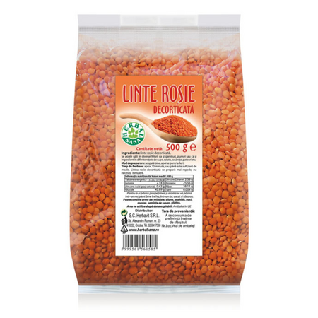 Linte rosie, 500 g, Herbal Sana