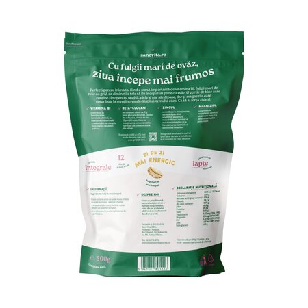 Fulgi de ovaz, 500 g, Sanovita 809682