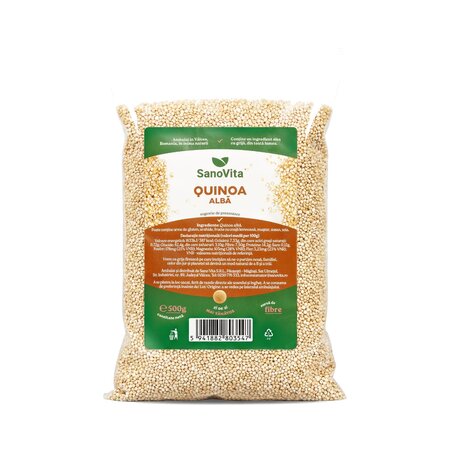 Eticheta Produs Quinoa alba, 500 g, Sanovita