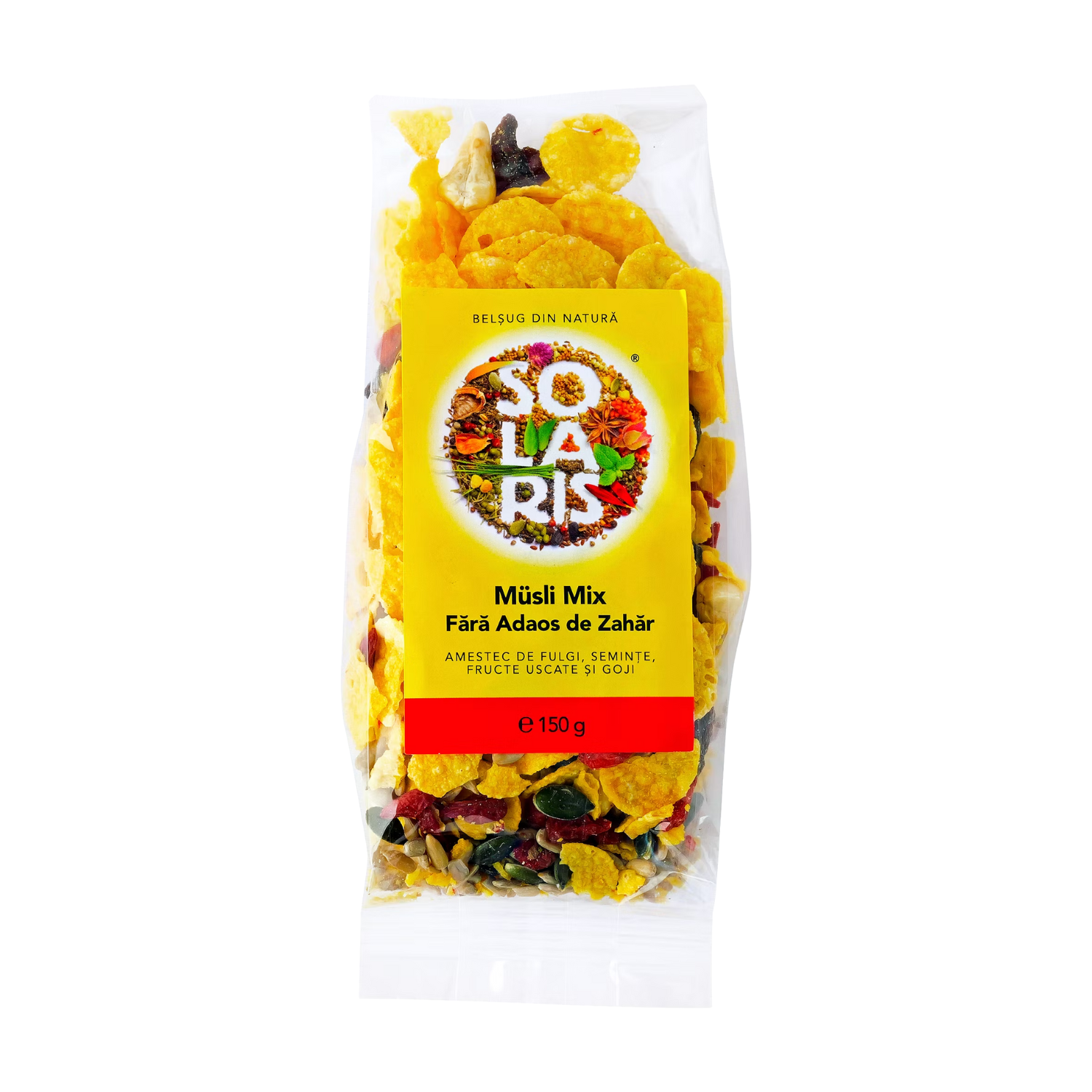 Musli mix fara zahar, 150 g, Solaris