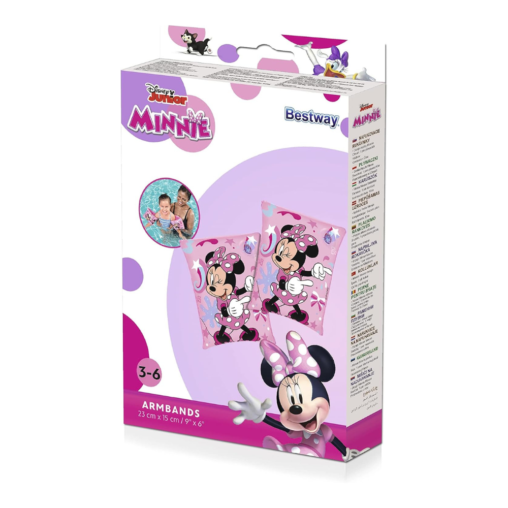 Brasiere de inot pentru copii, 23x15 cm, 3-6 ani, Minnie Mouse, Bestway