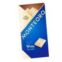 Ciocolata alba fara zahar adaugat, 90 g, Monteoro