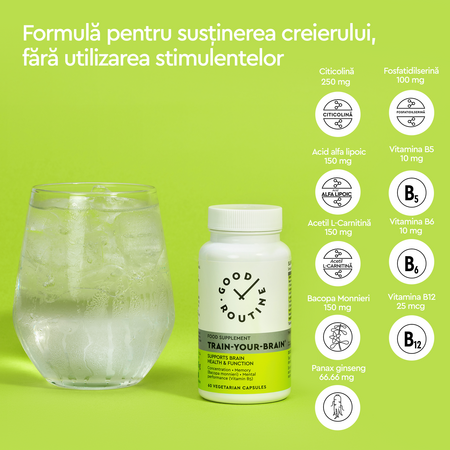 Train Your Brain, 60 capsule vegetale, Good Routine 776878