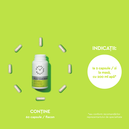 Train Your Brain, 60 capsule vegetale, Good Routine 776883