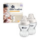 Set 2 biberoane PP cu tetina din silicon Closer to Nature, 260 ml, 0 luni+, 2 bucati, Tommee Tippee 690773