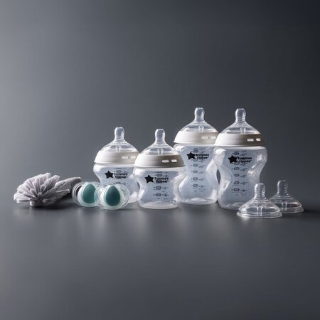 Kit de pornire cu biberoane anti-colici pentru nou-nascut Natural Start, Tommee Tippee 666153