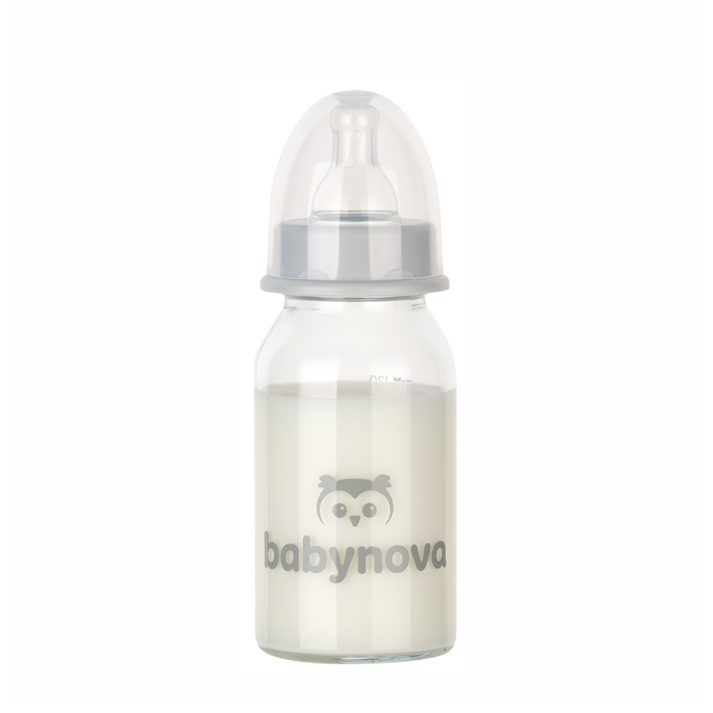 Biberon din sticla, 120 ml, Baby Nova