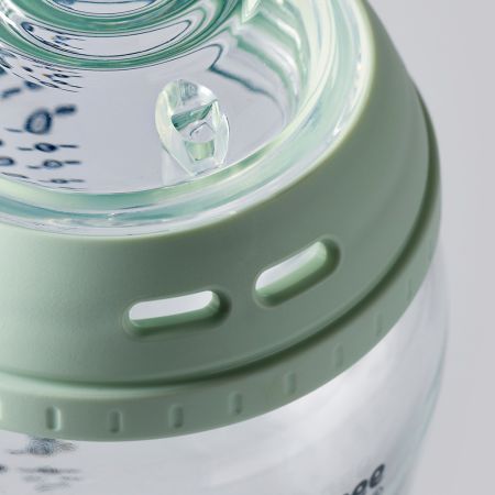 Biberon din sticla Natural Start, 0 luni+, 150 ml, Tommee Tippee 748055