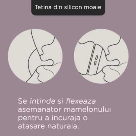 Biberon din sticla Natural Start, 0 luni+, 150 ml, Tommee Tippee 748063