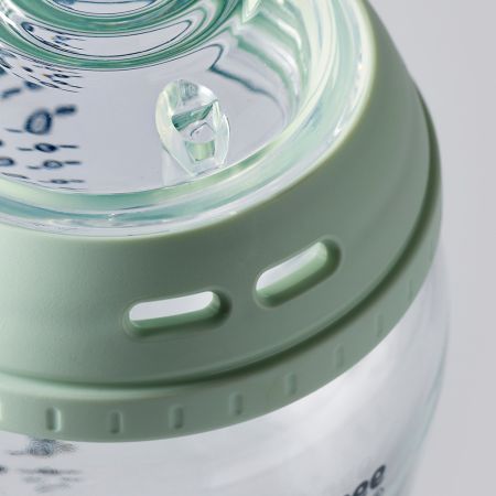 Biberon din sticla Natural Start, 0 luni+, 150 ml, Tommee Tippee 748061