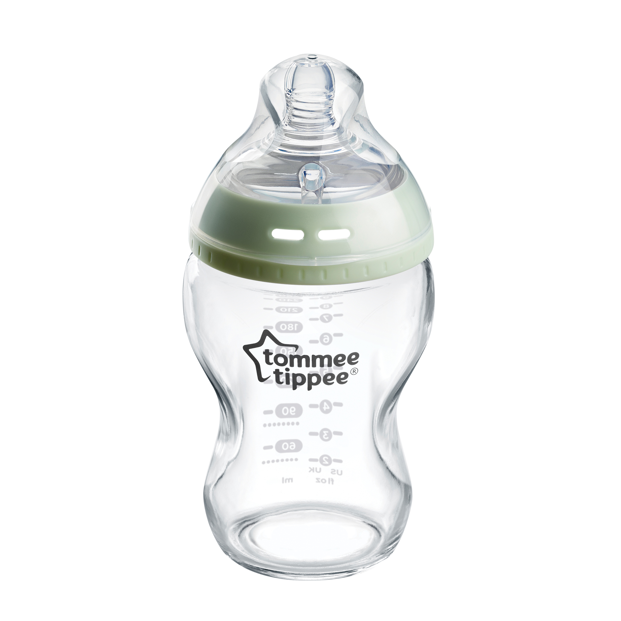 Biberon din sticla Natural Start, 0 luni+, 250 ml, Tommee Tippee