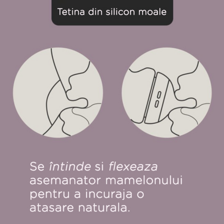 Biberon din sticla Natural Start, 0 luni+, 250 ml, Tommee Tippee 748070