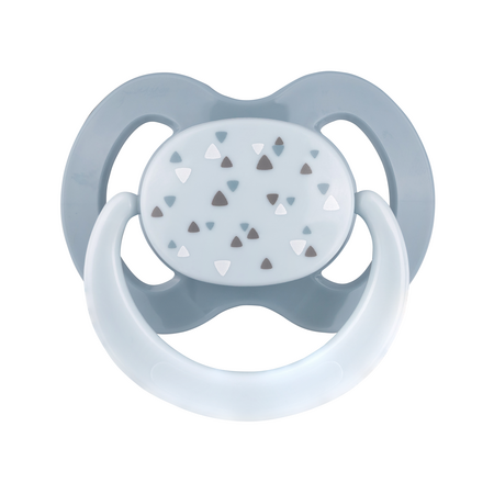 Suzete multicolore cu Inel, 0-6 luni, 2 bucati, Diverse Culori, Baby Nova 653335