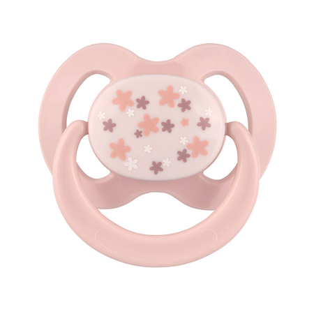 Suzete multicolore cu Inel, 0-6 luni, 2 bucati, Diverse Culori, Baby Nova 653336