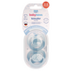 Suzete multicolore cu Inel, 0-6 luni, 2 bucati, Diverse Culori, Baby Nova 653331