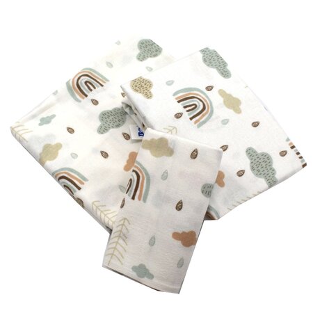 Lenjerie patut finet 3 piese, 120x60 cm, Baltic Bebe 549335