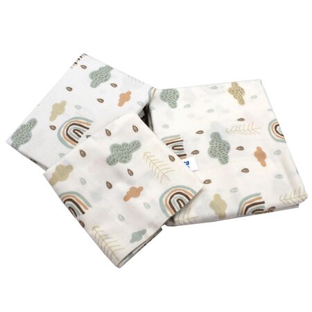 Lenjerie patut finet 3 piese, 120x60 cm, Baltic Bebe 549336