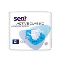 Chilot elastic absorbant Active Classic, Extra Large, 120 - 160 cm, 10 bucati, Seni