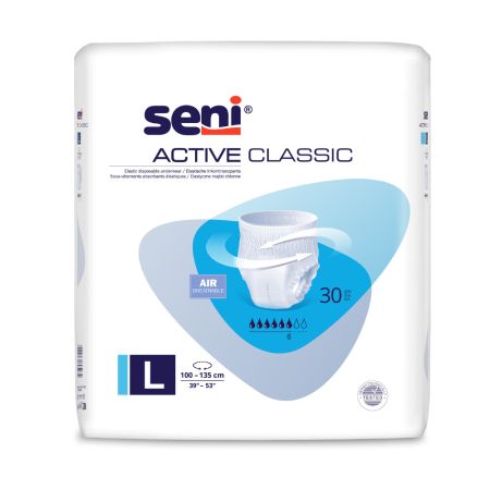 Chiloti absorbanti de unica folosinta Active Classic, Large, 30 bucati, Seni