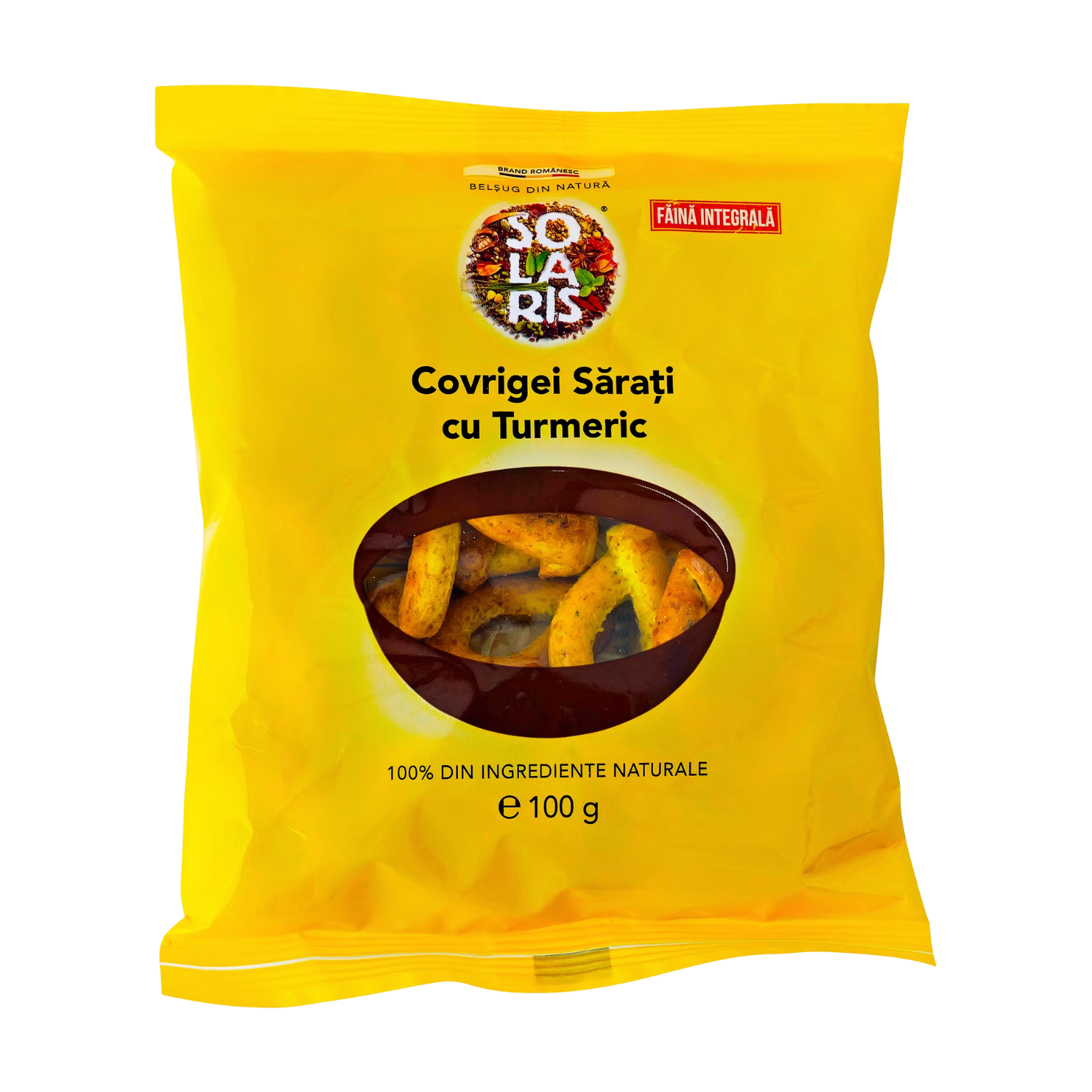 Covrigei sarati cu turmeric, 100 g, Solaris