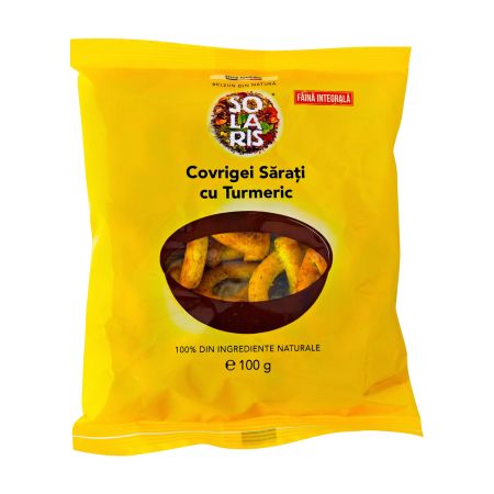 Covrigei sarati cu turmeric, 100 g, Solaris