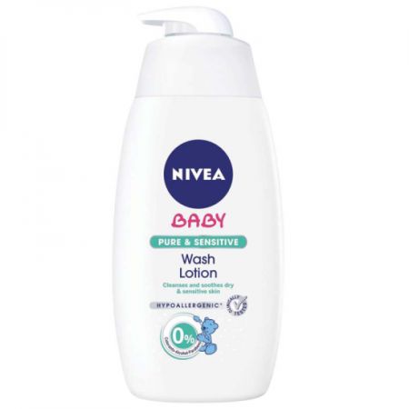 Lotiune de splare Pure & Sensitive, 500 ml, Nivea Baby 