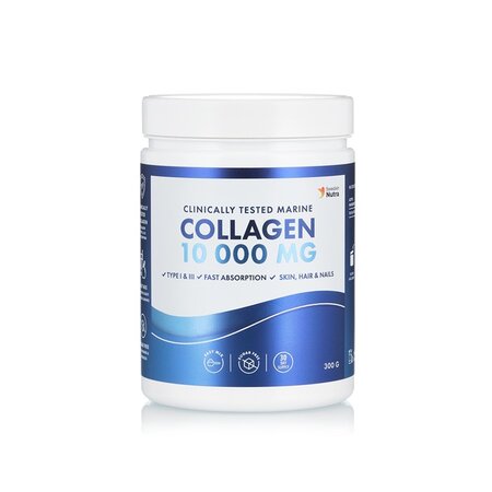  Pulbere de colagen hidrolizat tip 1 si 3 Pure peptide, 300g, Swedish Nutra