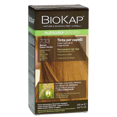 Vopsea permanenta pentru par Nutricolor, Nuanta Golden Blond Wheat 7.33