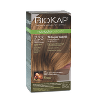 Vopsea permanenta pentru par Nutricolor, Golden Blond Wheat 7.33, 140 ml, Biokap
