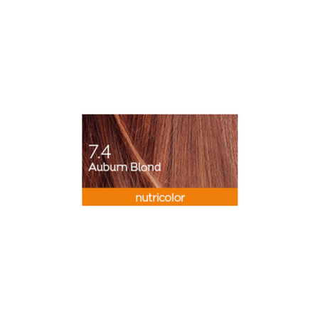 Vopsea permanenta pentru par Nutricolor, Nuanta Auburn Blond 7.4, 140ml 682030