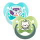 Suzeta din silicon ortodontica, +18 luni, 2 bucati, Diverse Culori, Baby Nova 653349