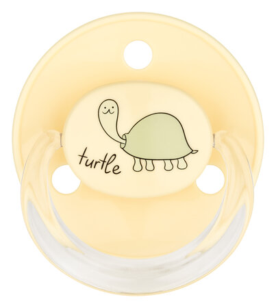 Suzete rotunde cu inel drate multicolore, 0-24 luni, 2 bucati, Diverse Culori, Baby Nova 653311