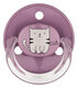Suzete rotunde cu inel drate multicolore, 0-24 luni, 2 bucati, Diverse Culori, Baby Nova 653310