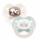 Suzeta din silicon ortodontica, 0-6 luni, 2 bucati, Diverse Culori, Baby Nova 653329