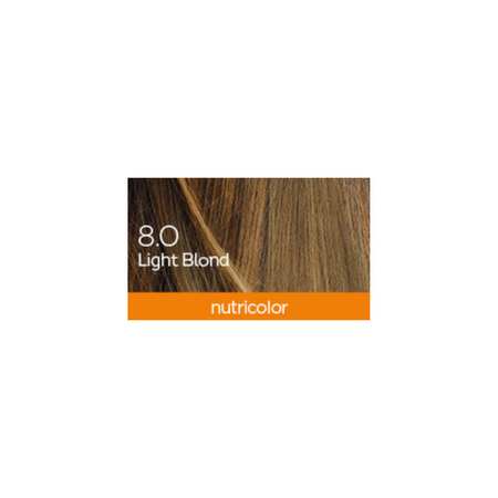 Vopsea permanenta pentru par 8.0 Light Blond, 140 ml Nutricolor, Biokap 682037