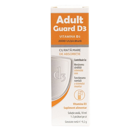 Adult Guard3 2000 UI Vitamina D3, 10 ml, Magna Pharm 664350