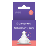 Tetina din silicon cu flux Lent, Marimea S, +1 luna, 2 bucati, Lansinoh