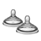 Tetina din silicon anti-colici flux mediu, +3 luni, 2 bucati, Tommee Tippee 670265