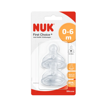 Tetina din silicon First Choice Plus, 0-6 luni, Nuk 659806