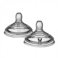 Tetina din silicon anti-colici cu flux mediu, +3 luni, 2 bucati, Tommee Tippee