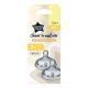 Tetina din silicon anti-colici cu flux mediu, +3 luni, 2 bucati, Tommee Tippee 609873