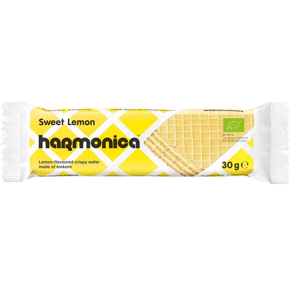 Napolitana Bio cu lamaie, 30 g, Harmonica