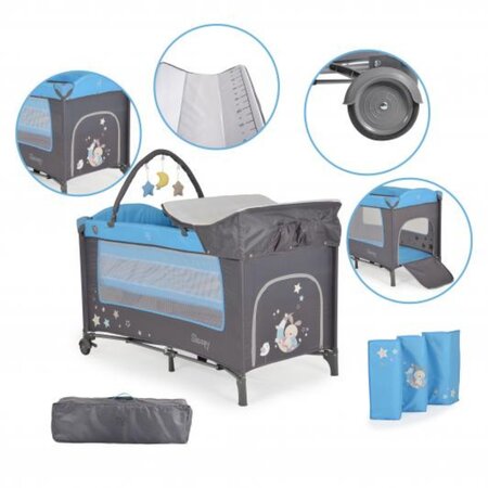 Patut pliabil, Blue, Moni Sleepy 542179