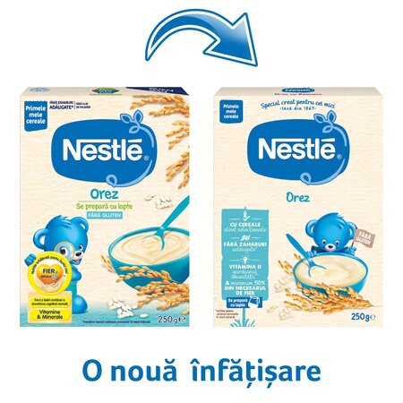 Cereale pe baza de orez Infant Cereals, +6 luni, 250 g, Nestle 534362