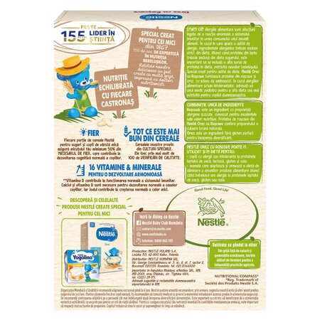 Cereale din orez cu roscove Infant Cereals, +6 luni, 250 g, Nestle 708365