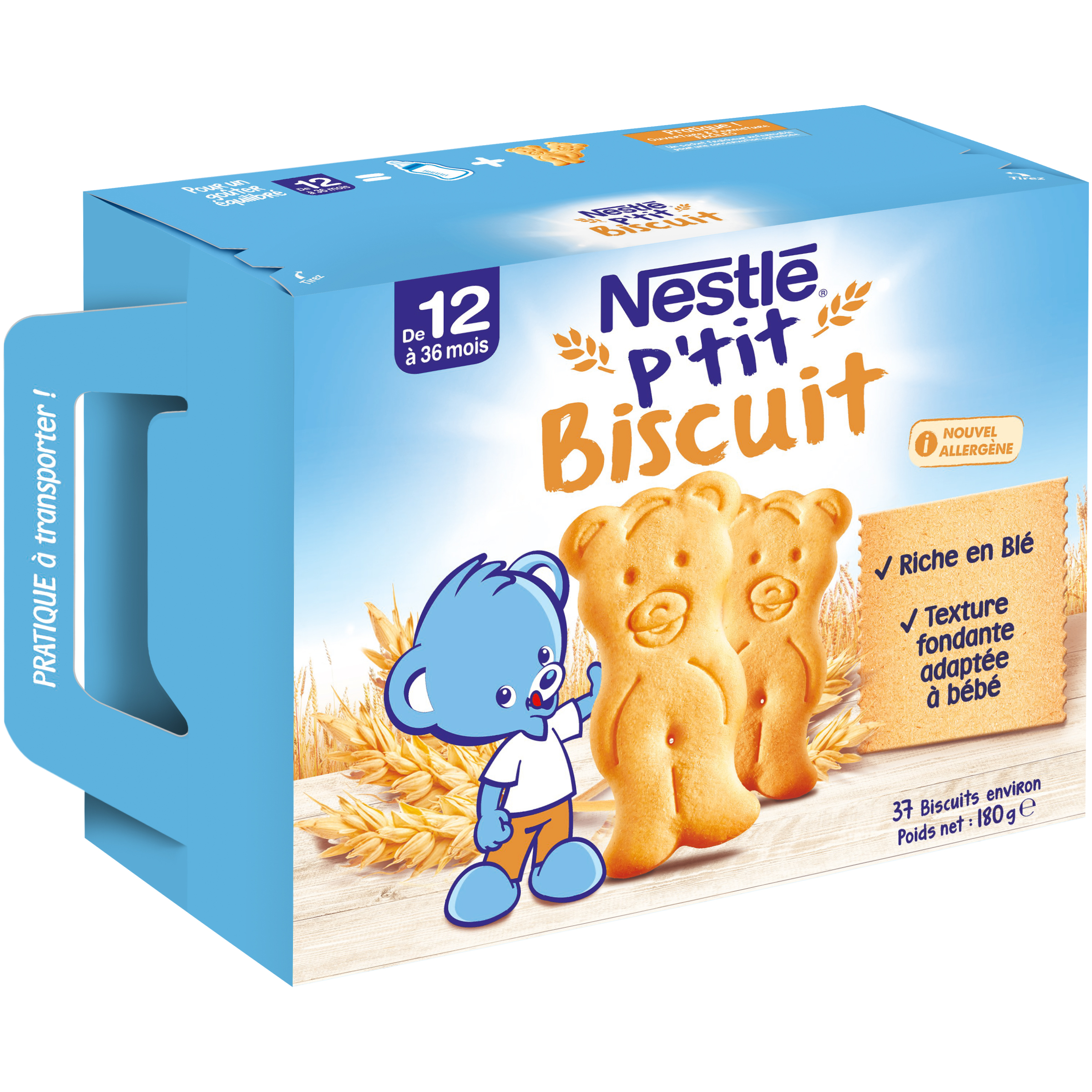 Biscuiti Ptit Biscuit, +12 luni, 180 g, Nestle