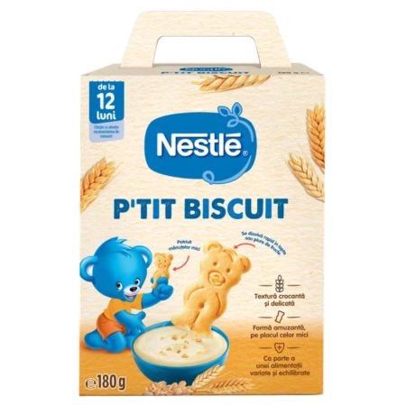 Biscuiti Ptit Biscuit, +12 luni, 180 g, Nestle