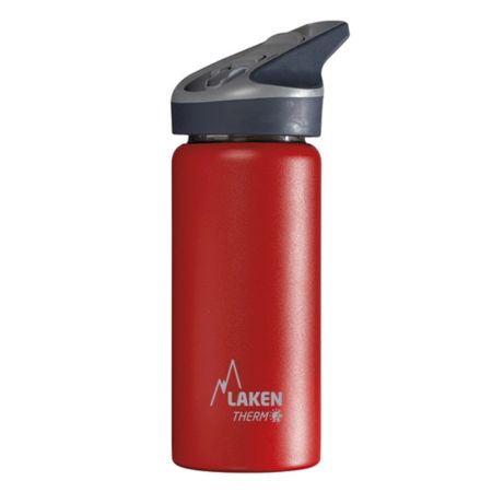 Termos din inox cu capac automat Jannu Rosu, 500ml, Laken