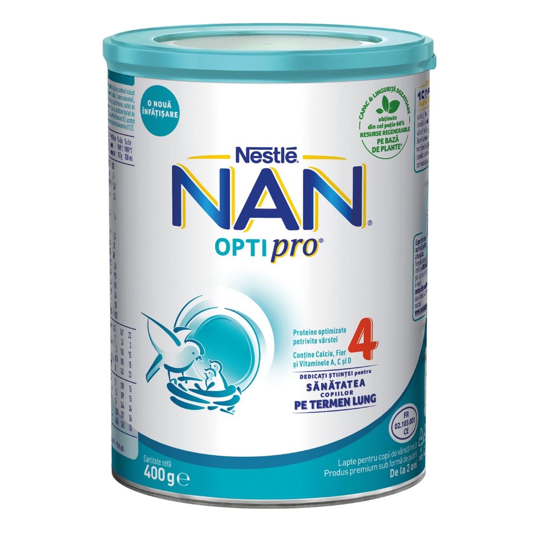 Formula de lapte Nan 4 Optipro, +2 ani, 400 g, Nestle