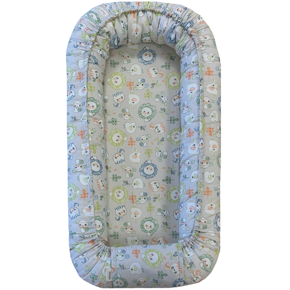 Protectie pentru somn bebe Baby Nest, Gri, 1 bucata, Mc Ana